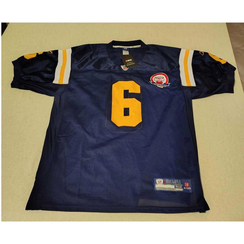 NWT Reebok NFL New York Jets 50th Anniversary 6 Sanchez Jersey Mens‎ 52 XXL F